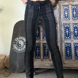 Stylish Black and Gray Women's Jeans